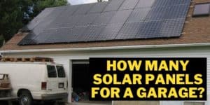 How many solar panels for a garage