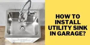 How to install utility sink in garage
